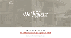 Desktop Screenshot of dekolonie.be
